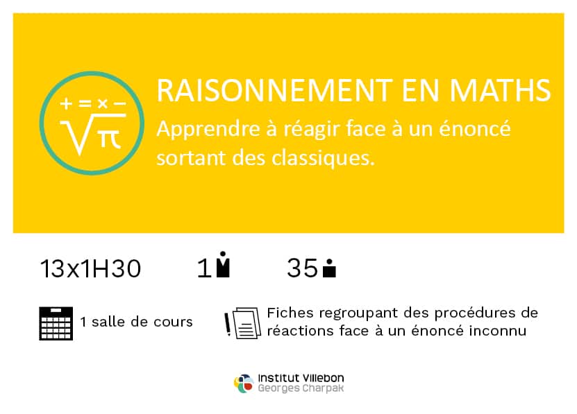 fiche recette raisonnement en maths