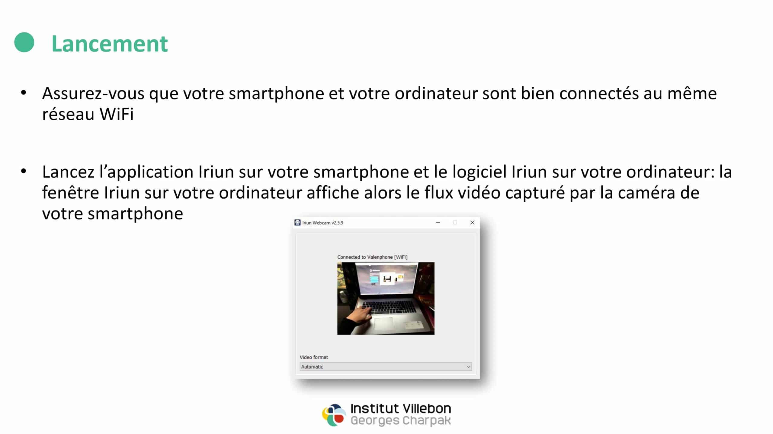 transformer son smartphone en deuxième webcam