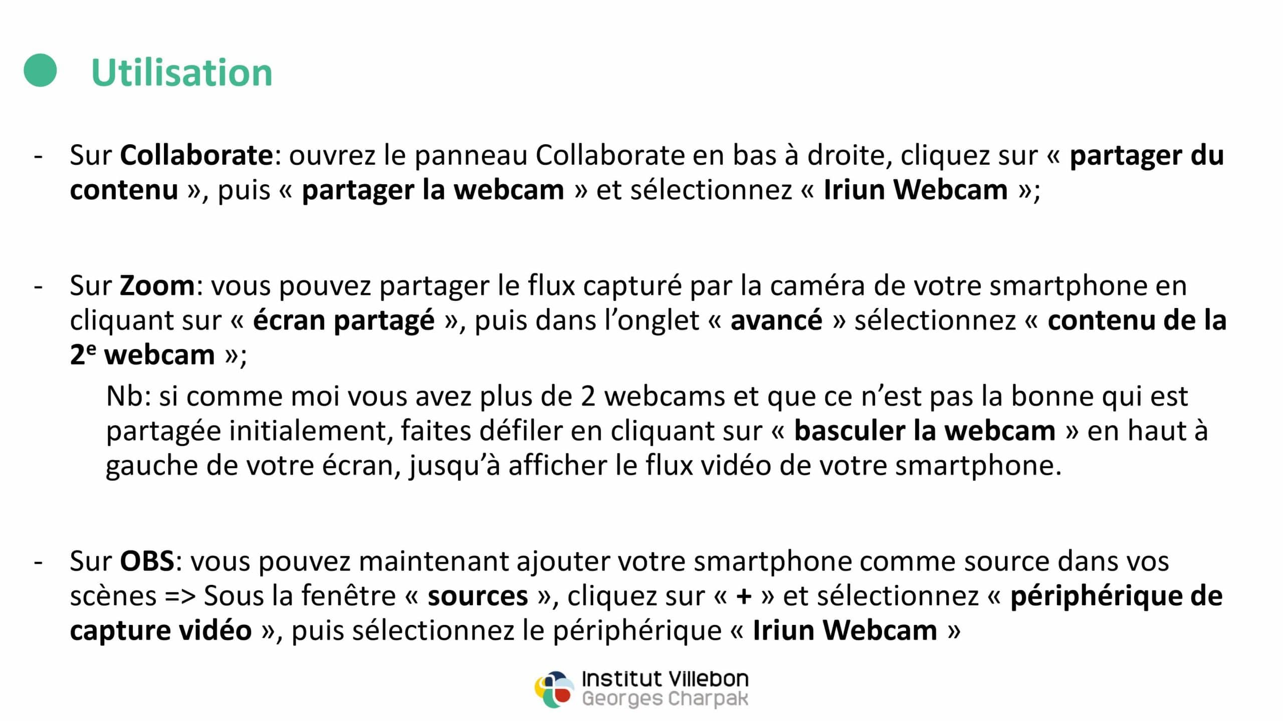 transformer son smartphone en deuxième webcam