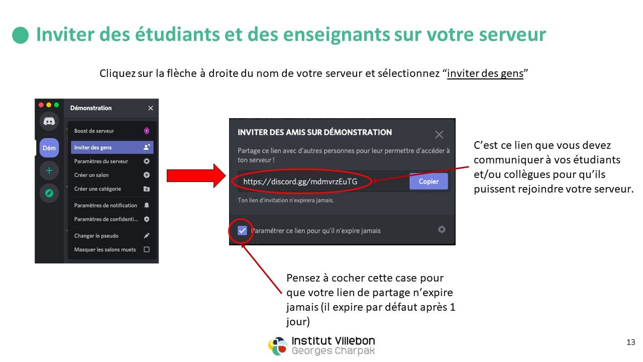 tutoriel discord - enseigner à distance