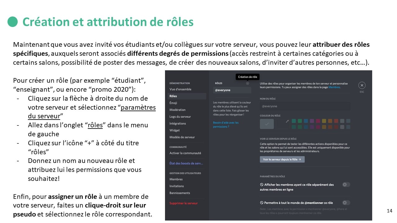 tutoriel discord - enseigner à distance