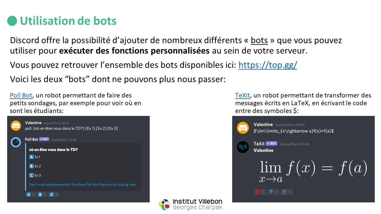 tutoriel discord - enseigner à distance