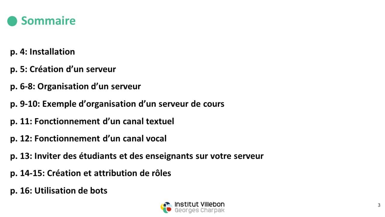 tutoriel discord - enseigner à distance