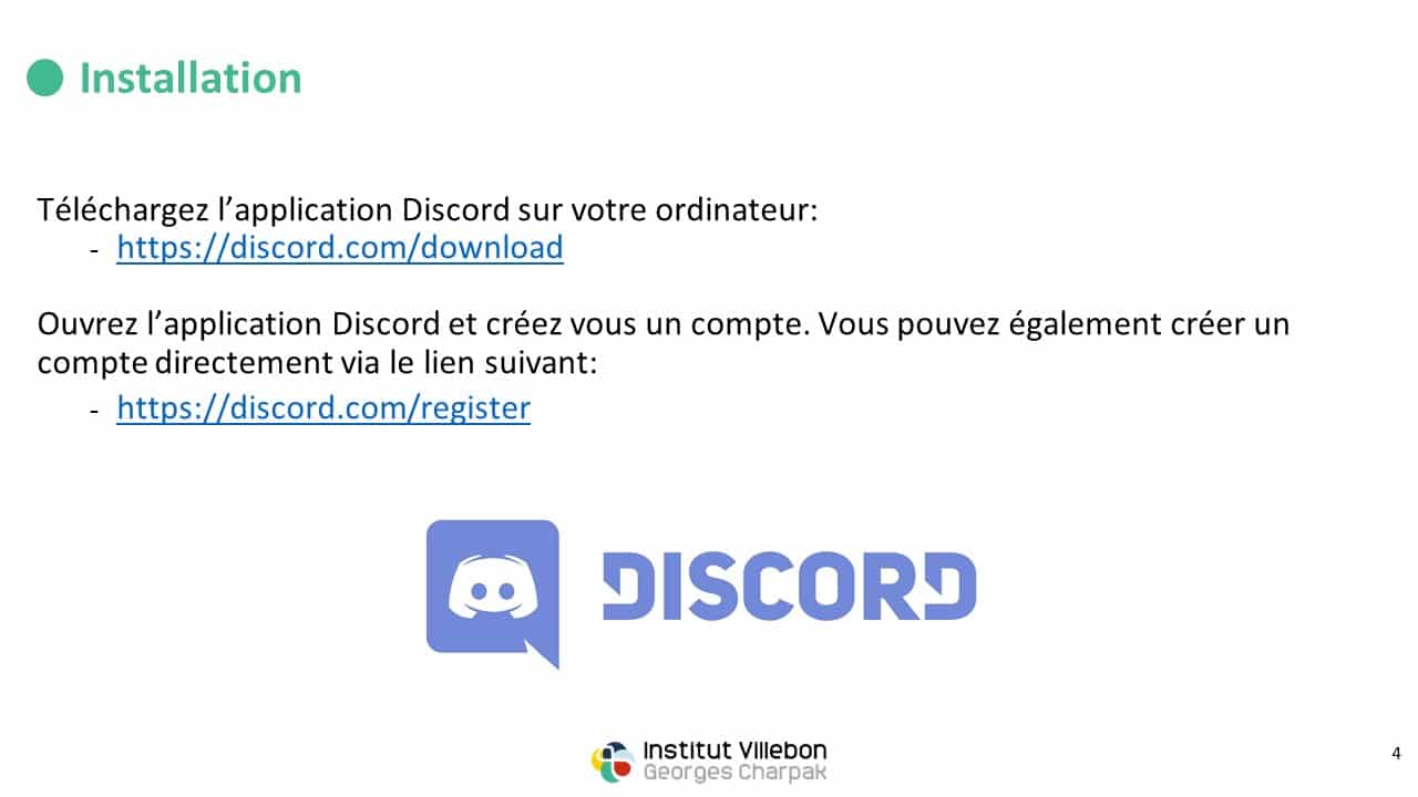 tutoriel discord - enseigner à distance